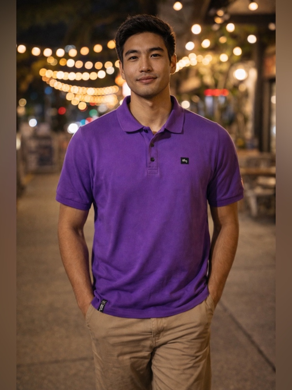 LRG - Purple Polo Shirt Size Large